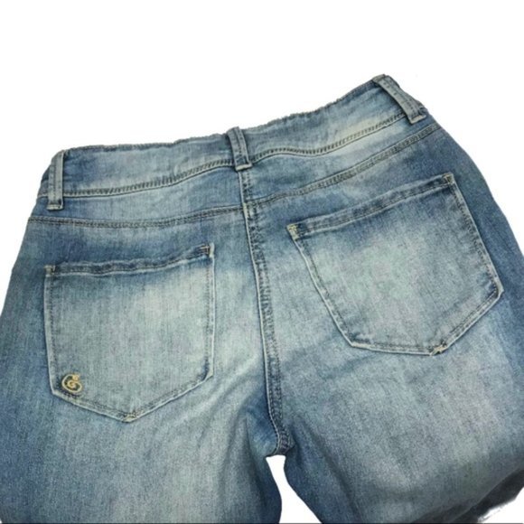 Women's Indigo Reign Distressed Skinny Jeans - Picture 3 of 4